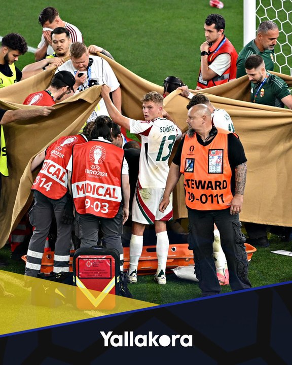 لحظات مرعبة تحبس الأنفاس.. "إريكسن جديد" في يورو 2024  #EURO2024.