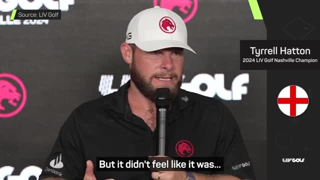 'Thankfully, it was my week' - Hatton celebrates maiden LIV win