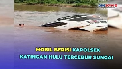 Mobil Berisi Kapolsek Katingan Hulu Tercebur Sungai dari Atas Kapal Penyeberangan