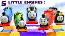 5 Little Engines Jumping on The Bed Toy Train Story for Kids and Children