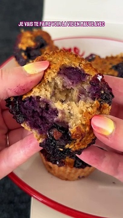  MUFFINS HEALTHY À LA MYRTILLES 