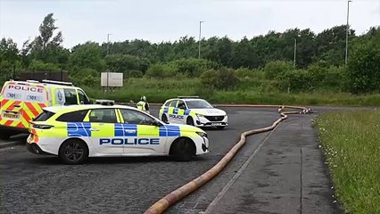 Aftermath of huge fire in Linwood