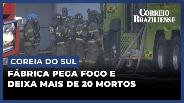 INCÊNDIO EM FÁBRICA DE BATERIAS DEIXA MORTOS E FERIDOS NA COREIA DO SUL
