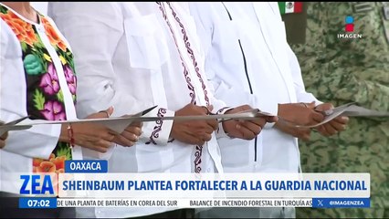 Claudia Sheinbaum plantea fortalecer a la Guardia Nacional