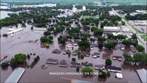 Terribles inundaciones en algunas localidades del estado de Iowa