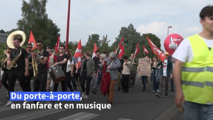 Législatives en France : François Ruffin fait campagne... en musique !