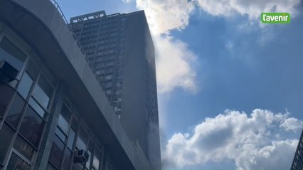 Incendie dans la tour Kennedy, à Liège