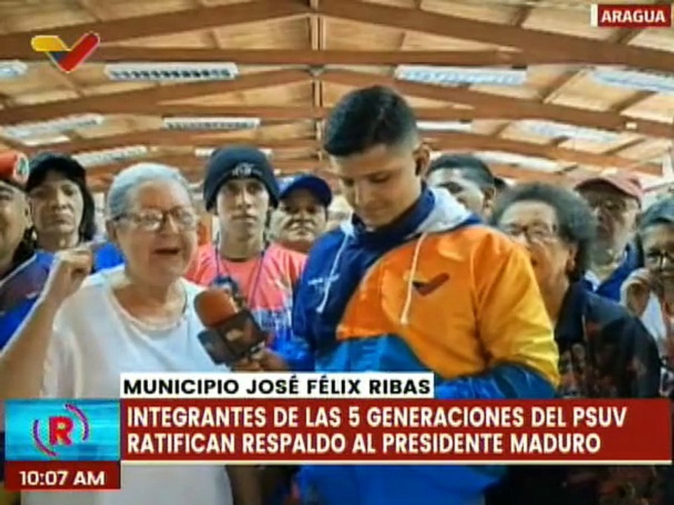 Aragua | Integrantes de las 5 generaciones del PSUV ratifican su respaldo al Pdte. Nicolás Maduro