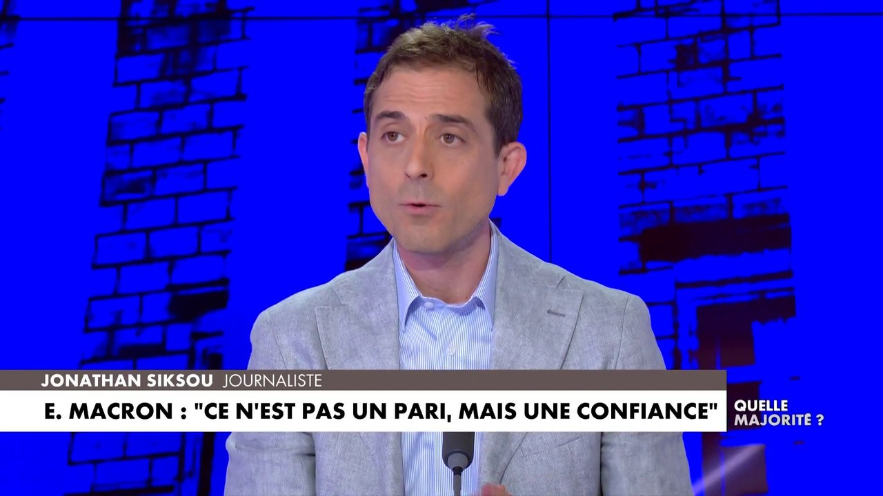 Jonathan Siksou : «Aujourd'hui, il y a un blocage de la vie politique et de la vie de nos institutions»