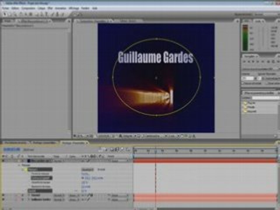 Tuto after effect , faire un effet de texte .
