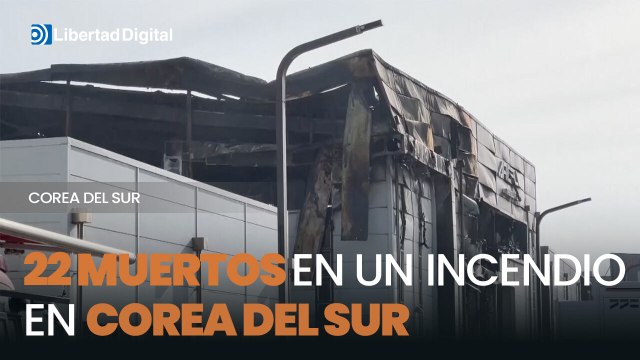 22 personas murieron en un incendio en una fábrica de baterías en Corea del Sur