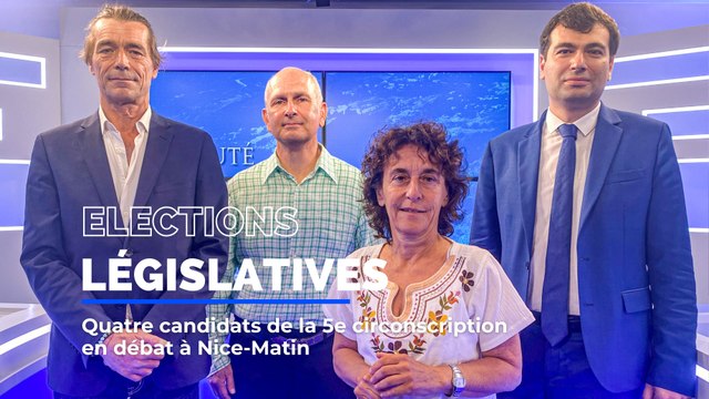 Elections législatives: quatre candidats de la 5e circonscription en débat à Nice-Matin
