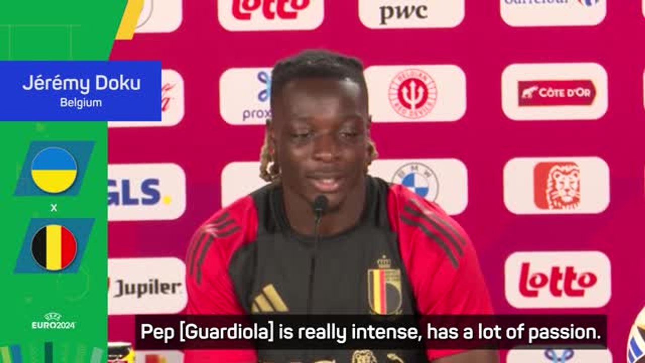 ‘Maybe Pep is playing golf!' - Guardiola yet to contact Doku at Euro 2024