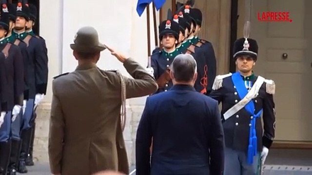 Il premier ungherese Orbàn a Palazzo Chigi accolto da Giorgia Meloni