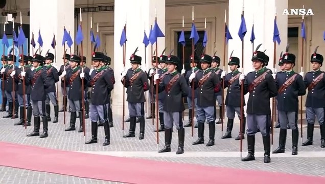 Orban arriva a Palazzo Chigi per un incontro con Meloni