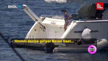 Beren Saat'i teknede görüntüleyen muhabir: Ben bu Beren'i yerim