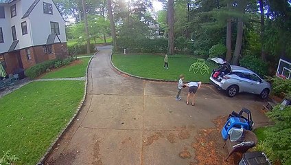 Dad Gets Hit in Crotch While Playing Catch With His Sons