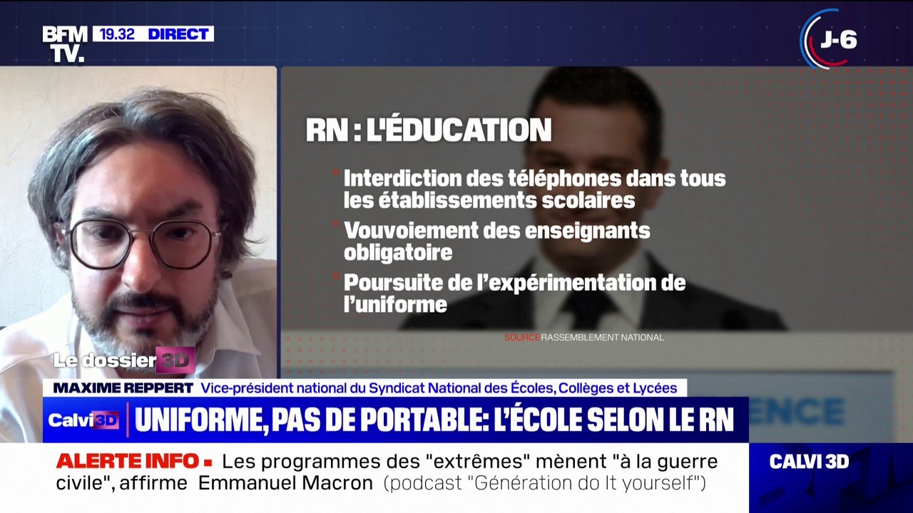 Maxime Reppert (syndicat national des lycées et collèges): "L'autorité, c'est avant tout des enseignants qui sont respectés, qui se sentent considérés dans la société"
