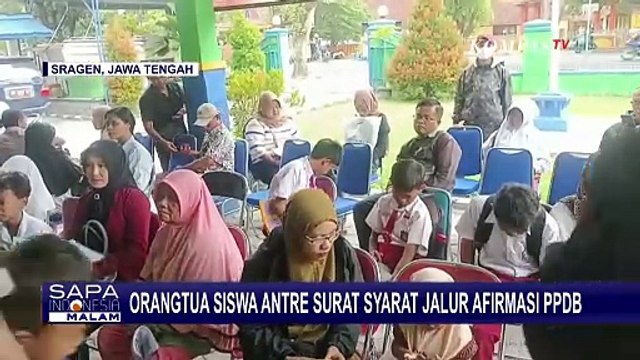 Kondisi Antrean Orangtua Siswa di Sragen Urus Surat Syarat Jalur Afirmasi PPDB