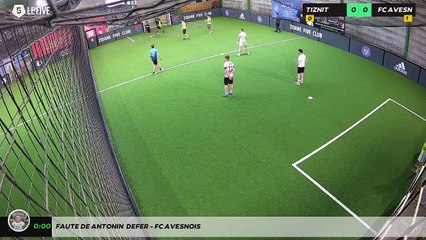 Faute de Antonin  Defer - FC AVESNOIS