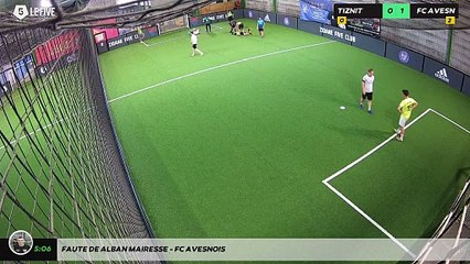 Faute de Alban Mairesse - FC AVESNOIS