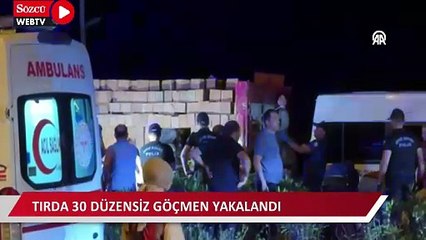 Rize'de bir TIR'da 30 düzensiz göçmen yakalandı