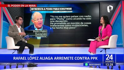 Rafael López Aliaga arremete contra PPK: "Tremendo ladrón y cómplice de Odebrecht"