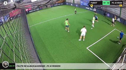 Faute de Alban Mairesse - FC AVESNOIS