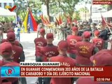 Autoridades del estado Portuguesa conmemoran los 203 años de la Batalla de Carabobo