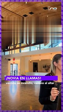 El vestido de una novia se incendia cuando caminaba hacia el altar. El dramático momento se registró cuando la novia caminaba hacia el altar, de pronto su velo y el vestido comenzaron a arder en llamas