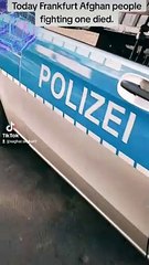 Frankfurt Afghanistan people fighting one died