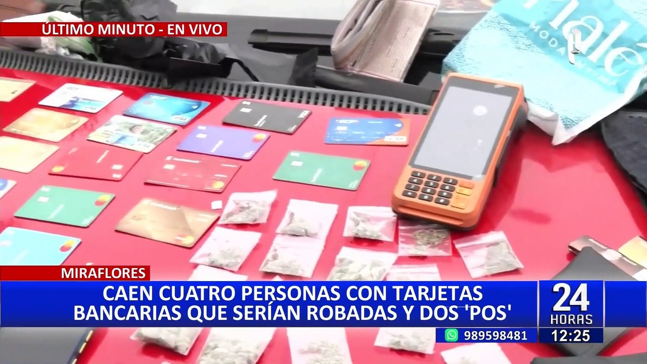 Miraflores: desarticulan presunta banda criminal especializada en robo de tarjetas bancarias