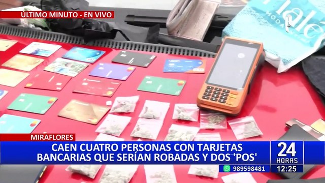 Miraflores: desarticulan presunta banda criminal especializada en robo de tarjetas bancarias