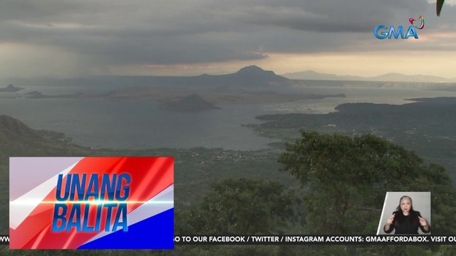 PHIVOLCS – Weak phreatic eruption, naitala sa Taal Volcano kagabi | Unang Balita