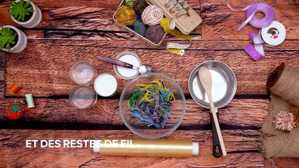 Jouez avec de la laine : le bol recyclé