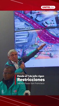 Bóveda del Choqueyapu: Restricciones para la circulación de vehículos en la San Francisco se aplicarán desde el 1 de julio.