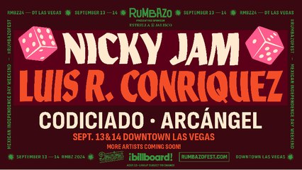 Nicky Jam, Arcángel, Luis R Conriquez & More Set To Headline RUMBAZO 2024 | Billboard News