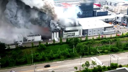[영상구성] 화성 리튬전지 제조공장 화재…다수 사상자 발생