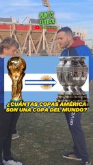 ¿Cuántas Copas América equivalen a un Mundial?