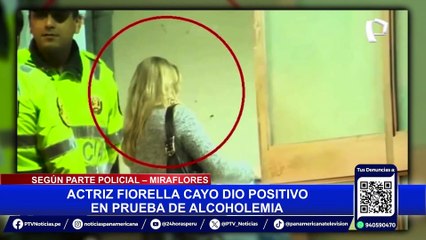 Detienen a Fiorella Cayo porque habría manejado en estado de ebriedad