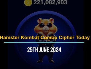 Hamster Kombat Daily Cipher Card Today - 25 June 2024