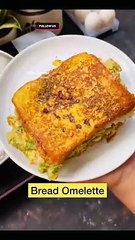 Instant Masala bread cheese omlette