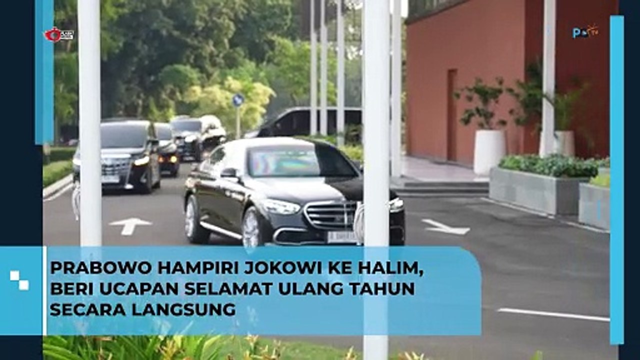Prabowo Hampiri Jokowi Ke Halim, Beri Ucapan Se...