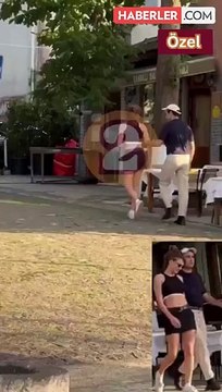 Çiçeği burnunda aşıklar Serenay Sarıkaya ve Mert Demir, dudak dudağa görüntülendi