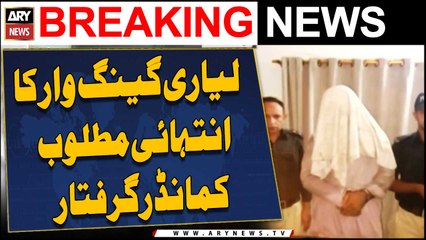 Most wanted commander of Lyari gang war arrested