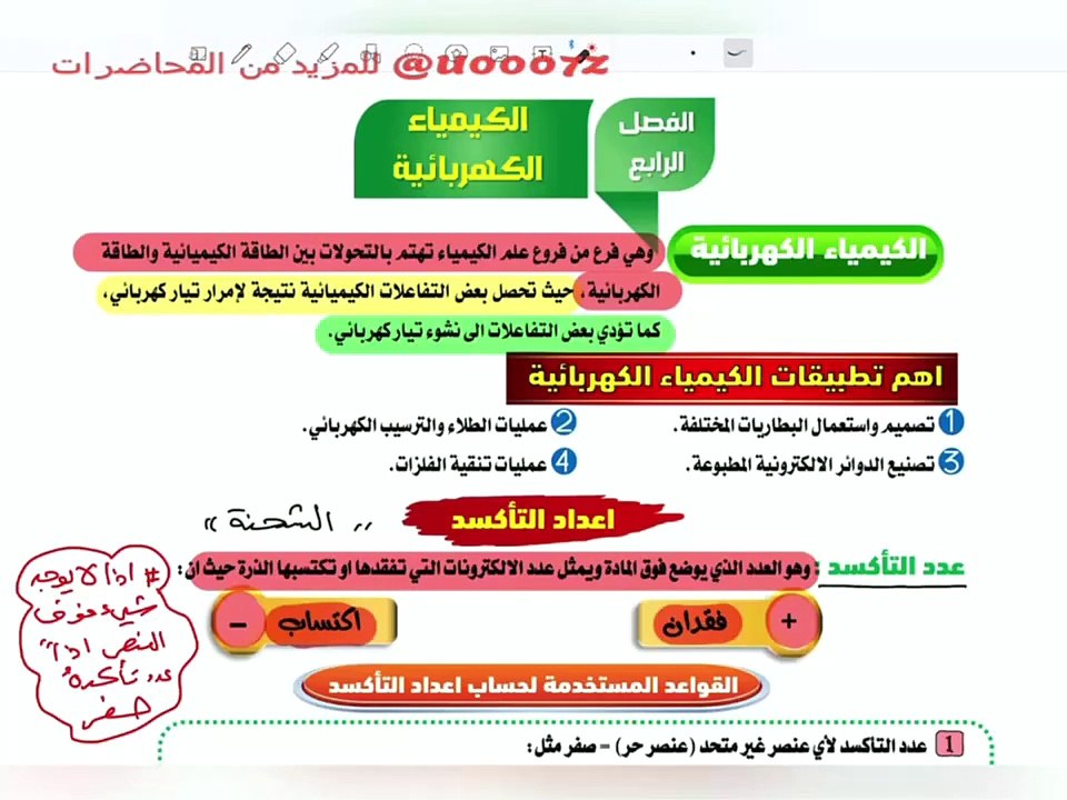 الكيمياء| الفصل الرابع| المحاضرة 3