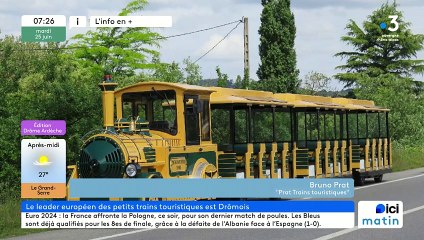 Les trains Prat à Peyrins font voyager les touristes dans le monde entier