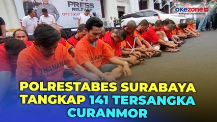 Operasi Sikat Semeru 2024, Polrestabes Surabaya Tangkap 141 Tersangka Curanmor