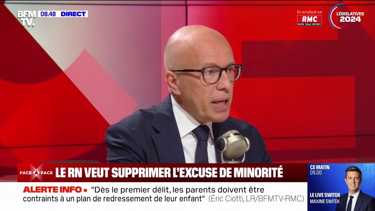Retraites: Éric Ciotti explique qu'il s'est acc...
