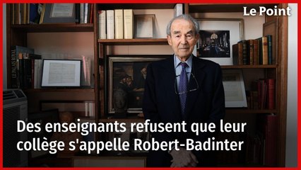 Des enseignants refusent que leur collège s'appelle Robert-Badinter